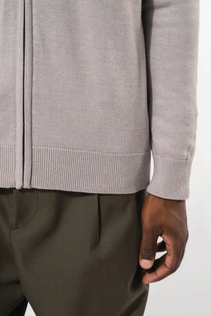 Heren cardigan met rits — productfoto 4