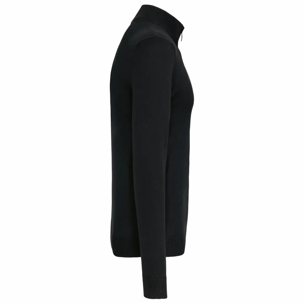 Heren cardigan met rits, black — productfoto 5