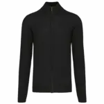 Heren cardigan met rits, black — productfoto 6