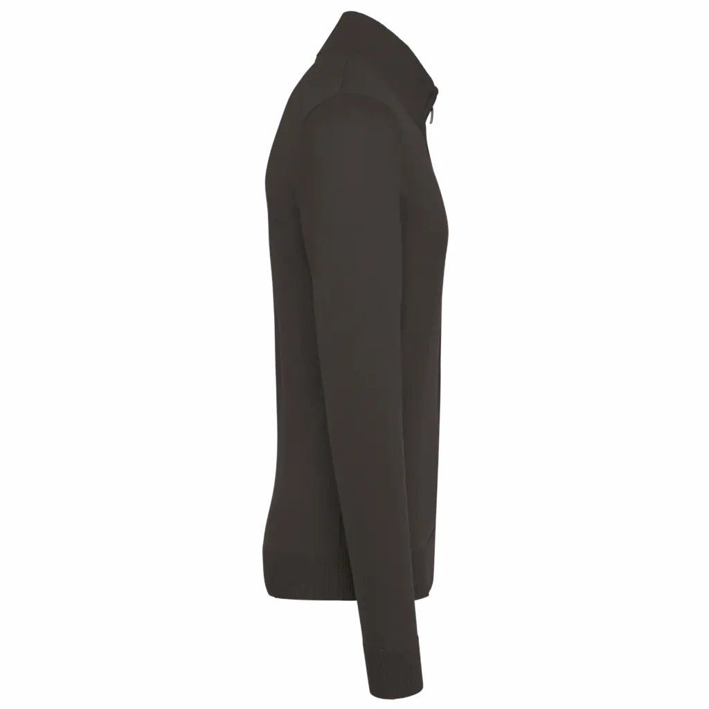 Heren cardigan met rits, dark grey — productfoto 6