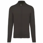 Heren cardigan met rits, dark grey — productfoto 7