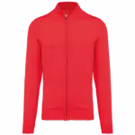 Heren cardigan met rits, red — productfoto 10