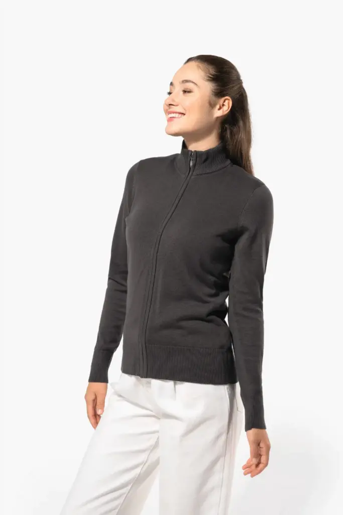 Dames cardigan met rits
