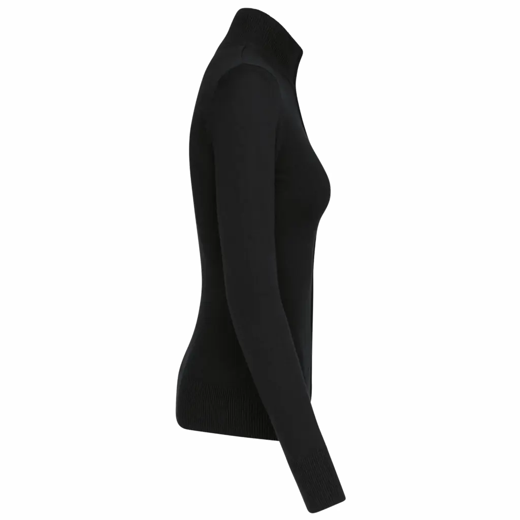 Dames cardigan met rits, black — productfoto 5