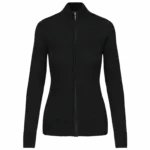 Dames cardigan met rits, black — productfoto 6