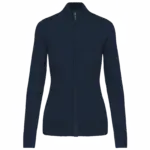 Dames cardigan met rits, navy — productfoto 9