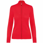 Dames cardigan met rits, red — productfoto 10
