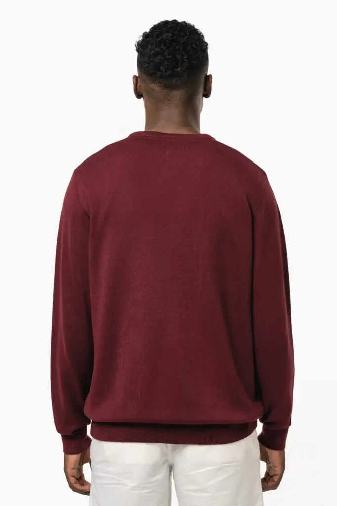 K965-5_2025 - Hidalgo-werbeartikel Heren pullover met v-hals — productfoto 2