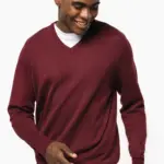 Heren pullover met v-hals — productfoto 3