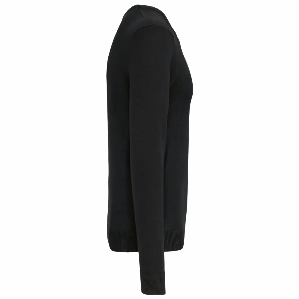 PS_K965-S_BLACK - Hidalgo-werbeartikel Heren pullover met v-hals, black — productfoto 6