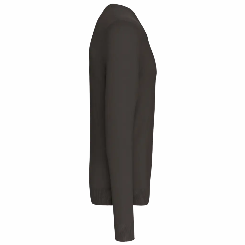 PS_K965-S_DARKGREY - Hidalgo-werbeartikel Heren pullover met v-hals, dark grey — productfoto 7
