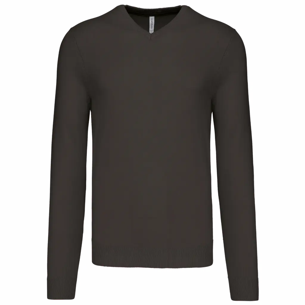 Custom Men's V-neck Pullover K965 Cotton Blend S-4XL — product photo 8