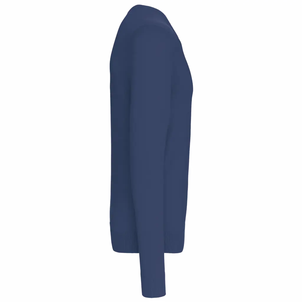 PS_K965-S_DEEPBLUE - Hidalgo-werbeartikel Heren pullover met v-hals, deep blue — productfoto 8