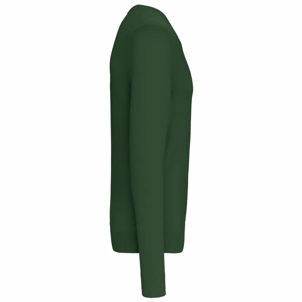 PS_K965-S_FORESTGREEN - Hidalgo-werbeartikel Heren pullover met v-hals, forest green — productfoto 9