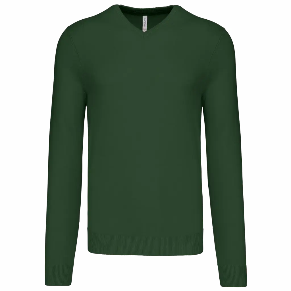 Custom Men's V-neck Pullover K965 Cotton Blend S-4XL — product photo 10