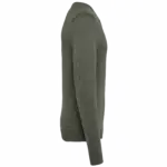 PS_K965-S_GREENMARBLEHEATHER - Hidalgo-werbeartikel Heren pullover met v-hals, green marble heather — productfoto 10