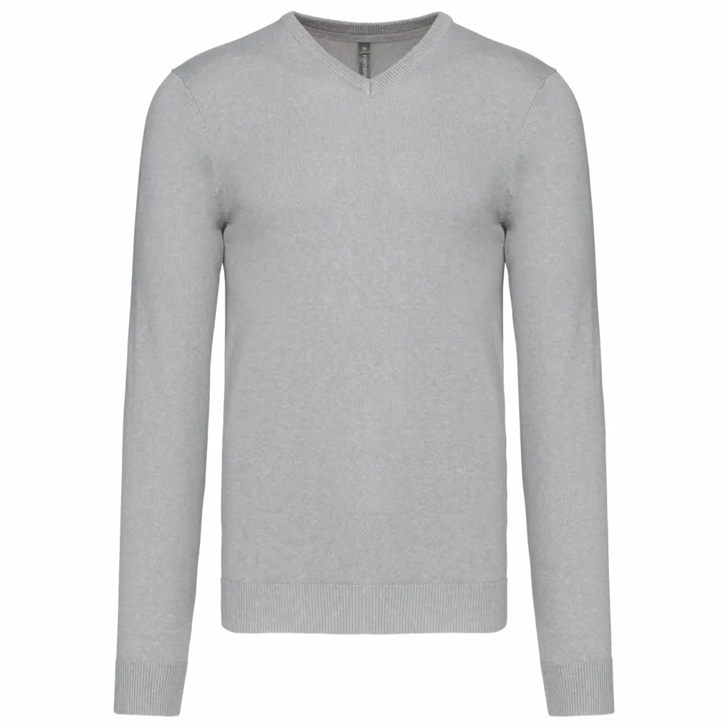 Custom Men's V-neck Pullover K965 Cotton Blend S-4XL — product photo 12