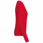 PS_K966-S_RED - Hidalgo-werbeartikel Dames pullover met v-hals — productfoto 14