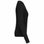 PS_K966-S_BLACK - Hidalgo-werbeartikel Dames pullover met v-hals, black — productfoto 6