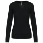 Damen V-Ausschnitt Pullover K966 bedrucken Baumwolle XS-3XL — Produktfoto 7