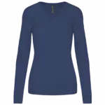Damen V-Ausschnitt Pullover K966 bedrucken Baumwolle XS-3XL — Produktfoto 9