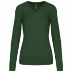 Damen V-Ausschnitt Pullover K966 bedrucken Baumwolle XS-3XL — Produktfoto 10
