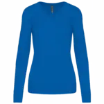 Damen V-Ausschnitt Pullover K966 bedrucken Baumwolle XS-3XL — Produktfoto 13