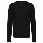 Herenpullover met ronde hals, black — productfoto 6