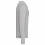 PS_K967-S_GREYMELANGE - Hidalgo-werbeartikel Herenpullover met ronde hals, grey melange — productfoto 7