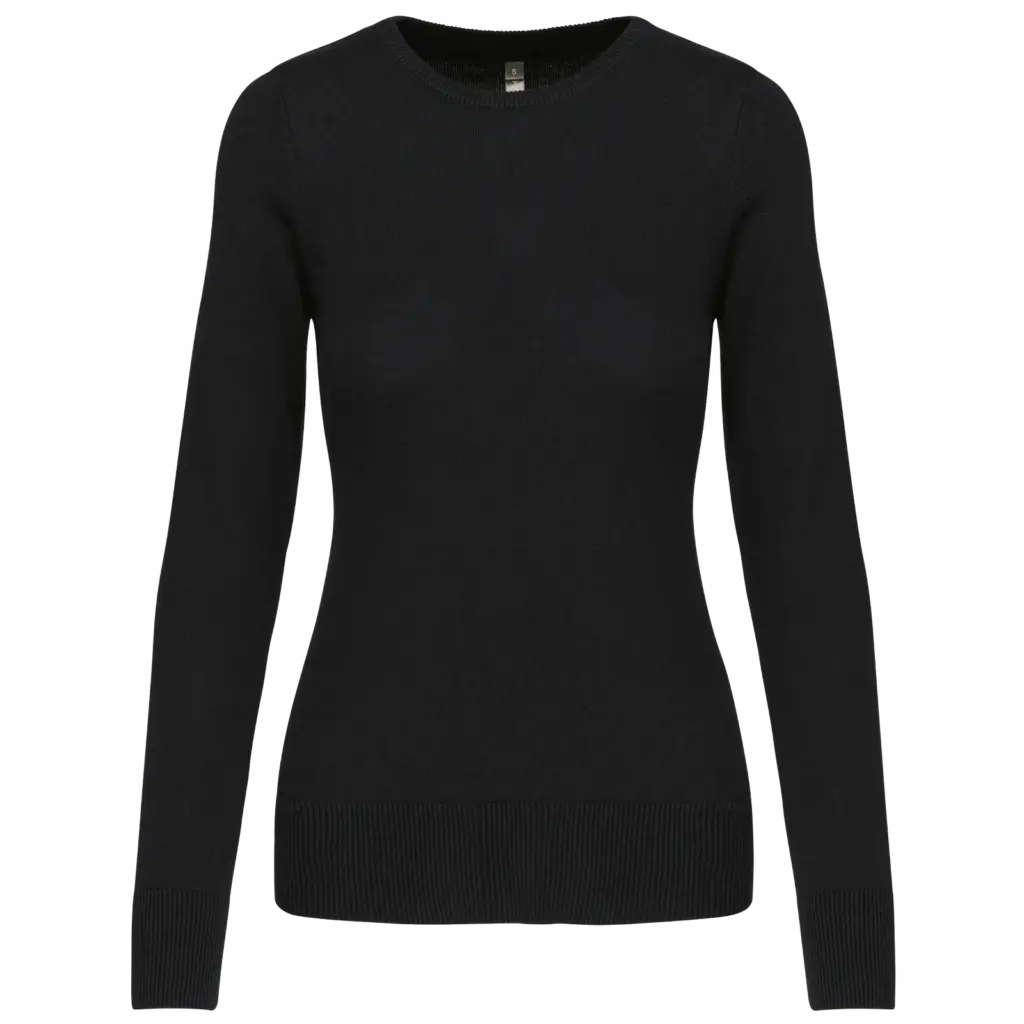 Damespullover ronde hals, black — productfoto 6