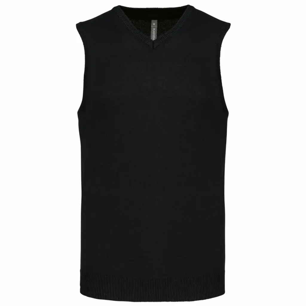 Pullunder Herren K969 bedrucken V-Ausschnitt Baumwolle S-4XL — Produktfoto 6