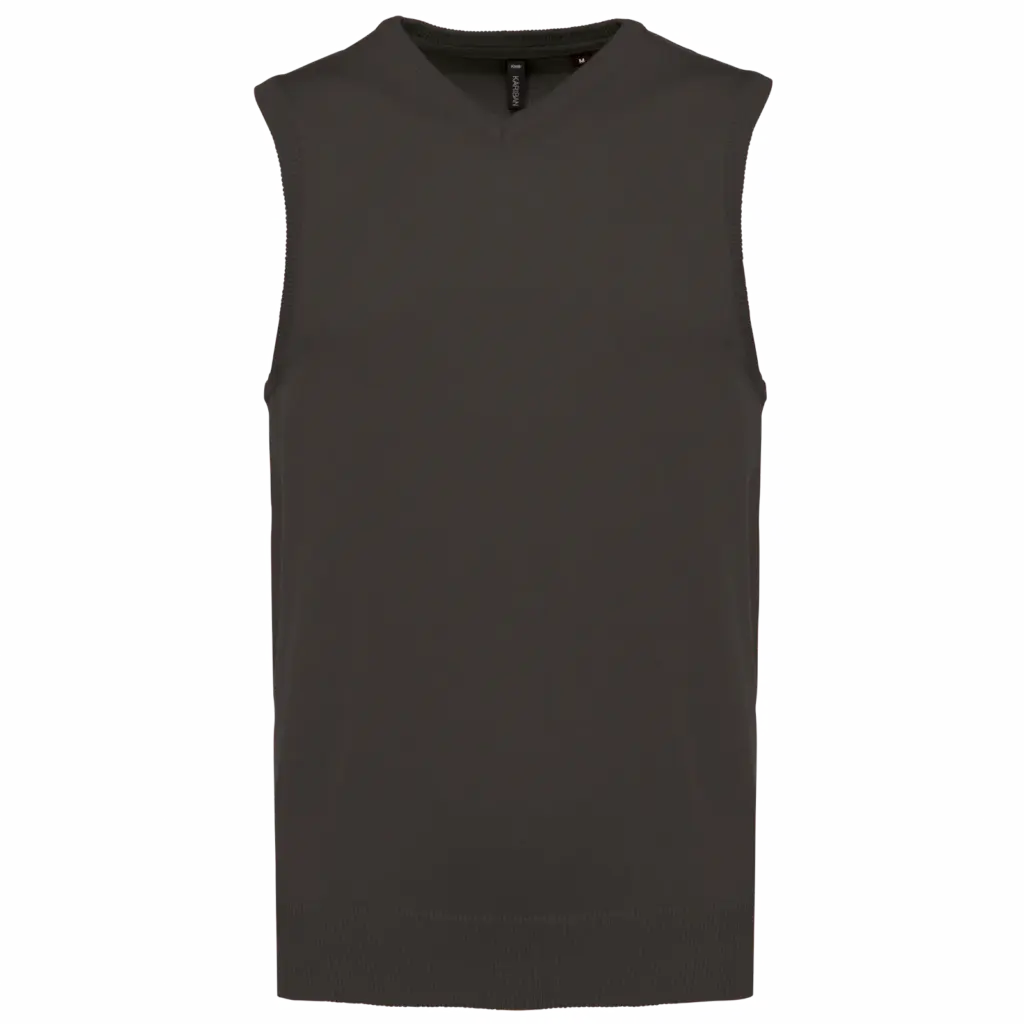 Pullunder Herren K969 bedrucken V-Ausschnitt Baumwolle S-4XL — Produktfoto 7