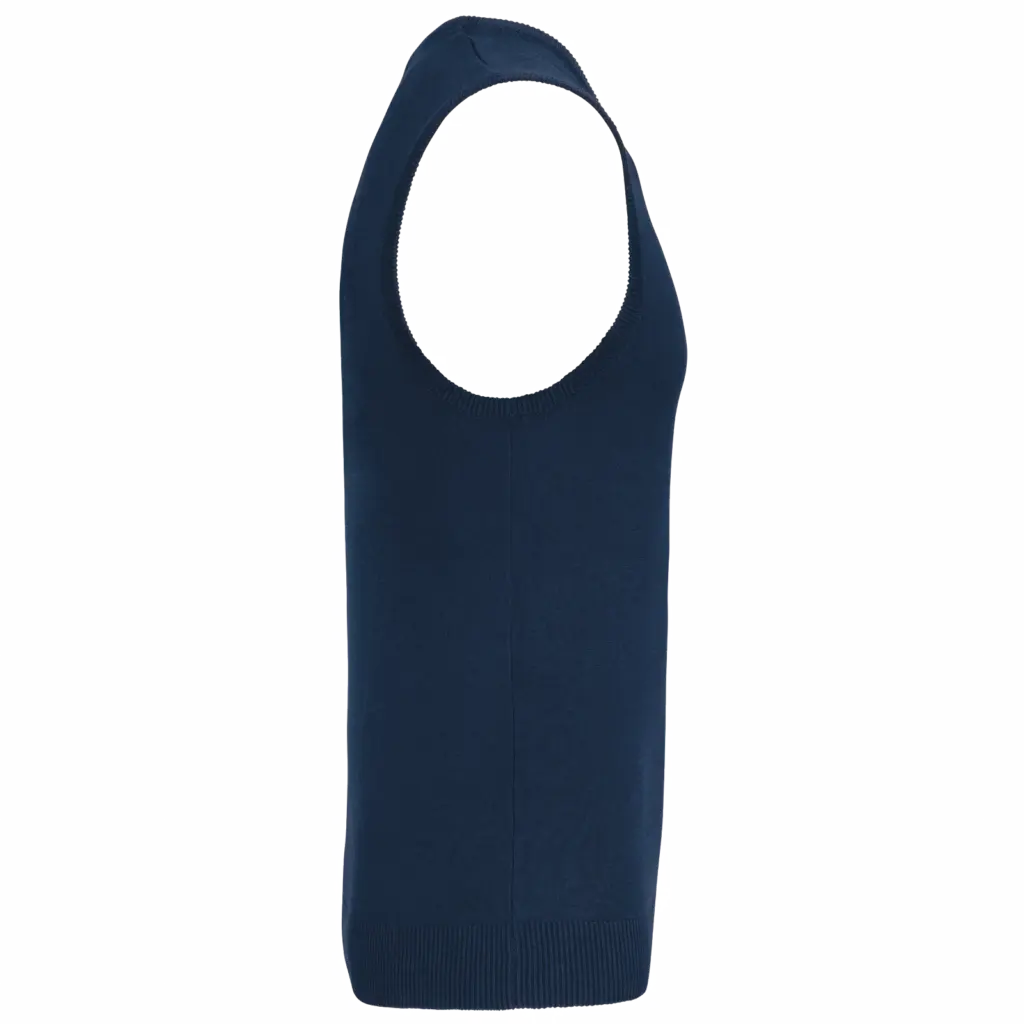 PS_K969-S_NAVY - Hidalgo-werbeartikel Heren spencer met v-hals, navy — productfoto 8