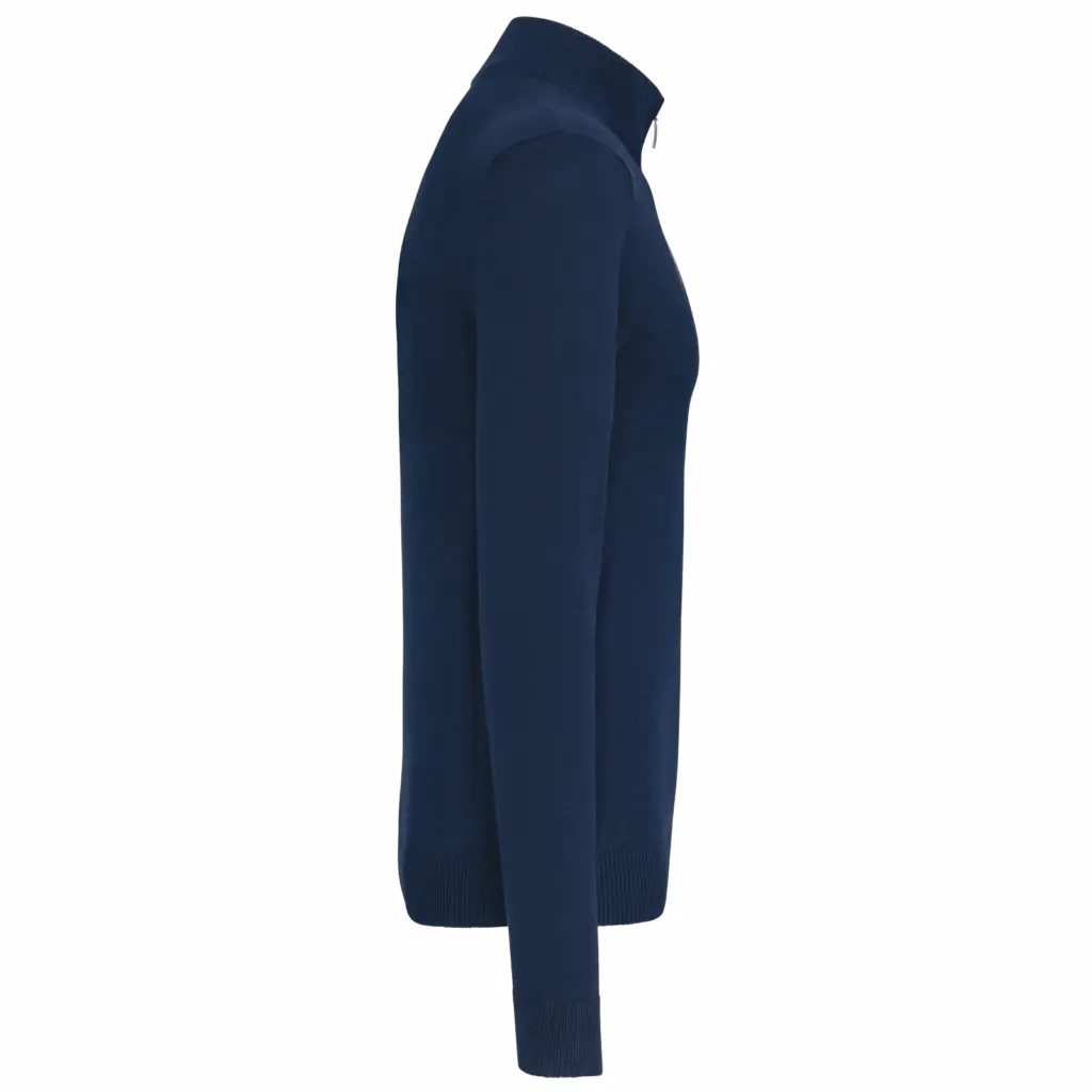 PS_K970-S_NAVY - Hidalgo-werbeartikel Heren pullover met ritskraag, navy — productfoto 8