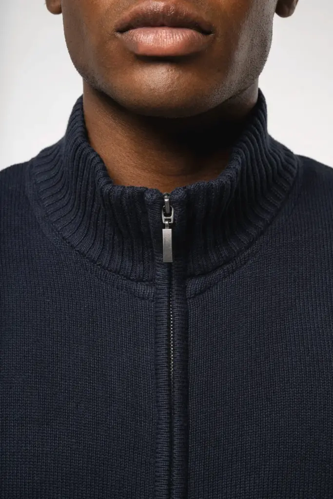 Heren cardigan met rits — productfoto 3