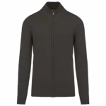 Heren cardigan met rits, dark grey — productfoto 7