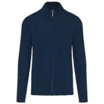 Heren cardigan met rits, navy — productfoto 8