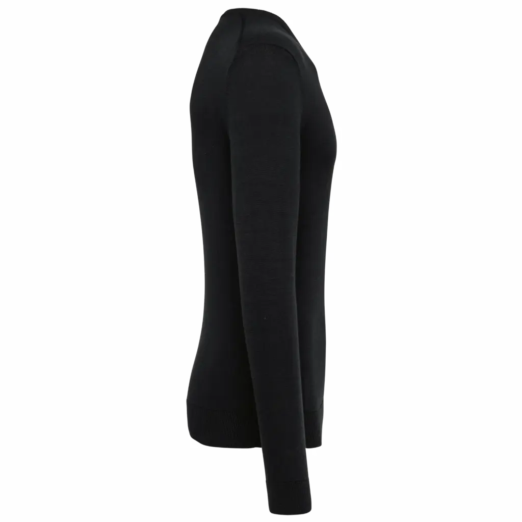 PS_K980-S_BLACK - Hidalgo-werbeartikel Ecologische herentrui met V-hals, black — productfoto 5