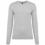 Ecologische herentrui met V-hals, light grey heather — productfoto 7