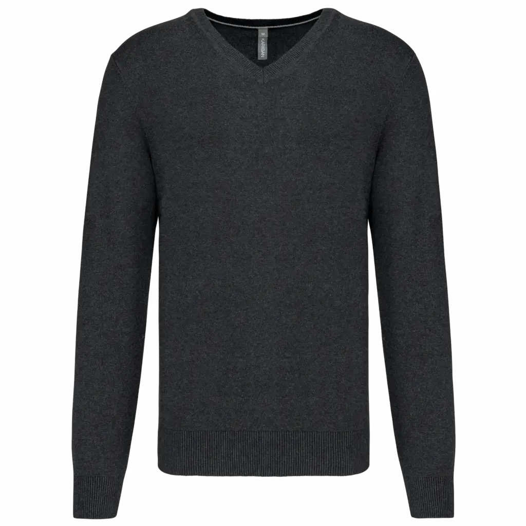 V-Ausschnitt Pullover K982 bedrucken Baumwollmix XS-3XL — Produktfoto 6