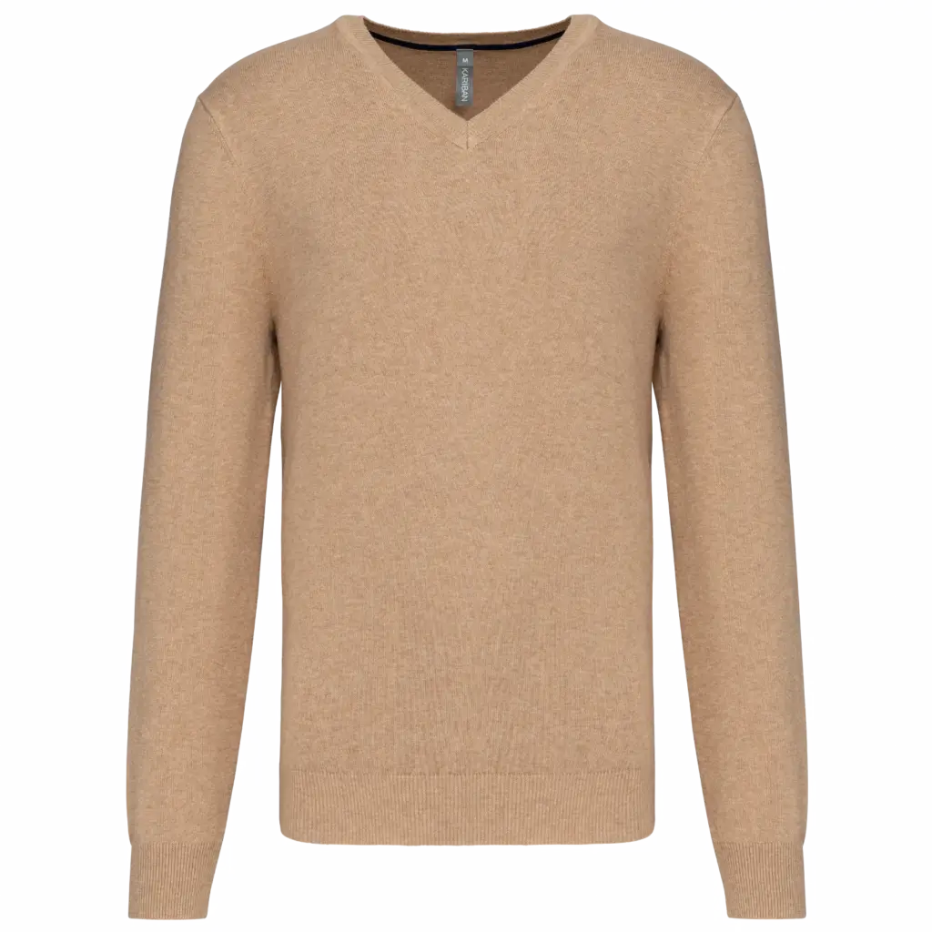 V-Ausschnitt Pullover K982 bedrucken Baumwollmix XS-3XL — Produktfoto 7