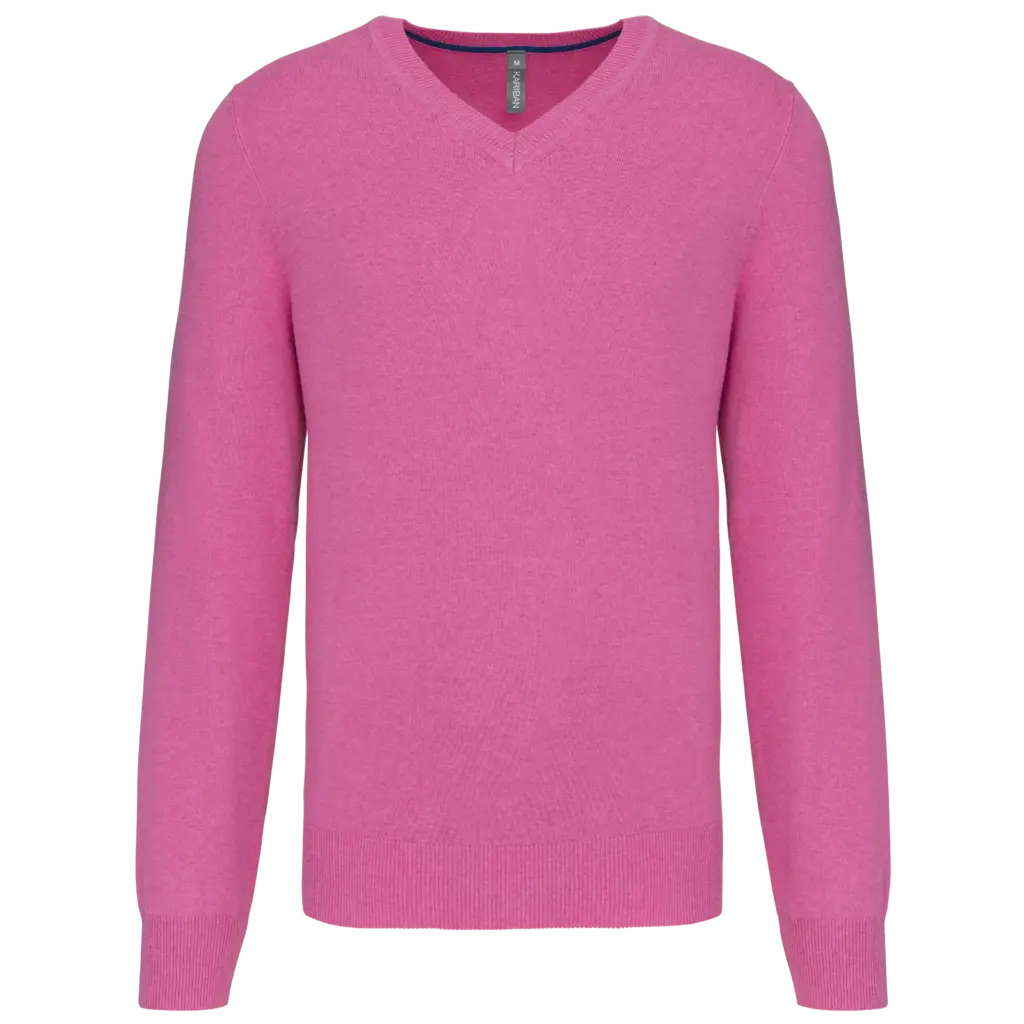 V-Ausschnitt Pullover K982 bedrucken Baumwollmix XS-3XL — Produktfoto 8