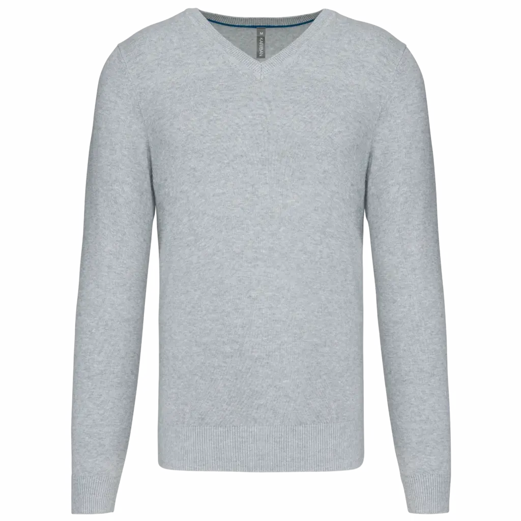 V-Ausschnitt Pullover K982 bedrucken Baumwollmix XS-3XL — Produktfoto 9