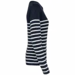 Gestreepte damestrui, striped navy / off white — productfoto 5