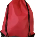 Rugzak met draagkoordjes, cherry red — productfoto 5