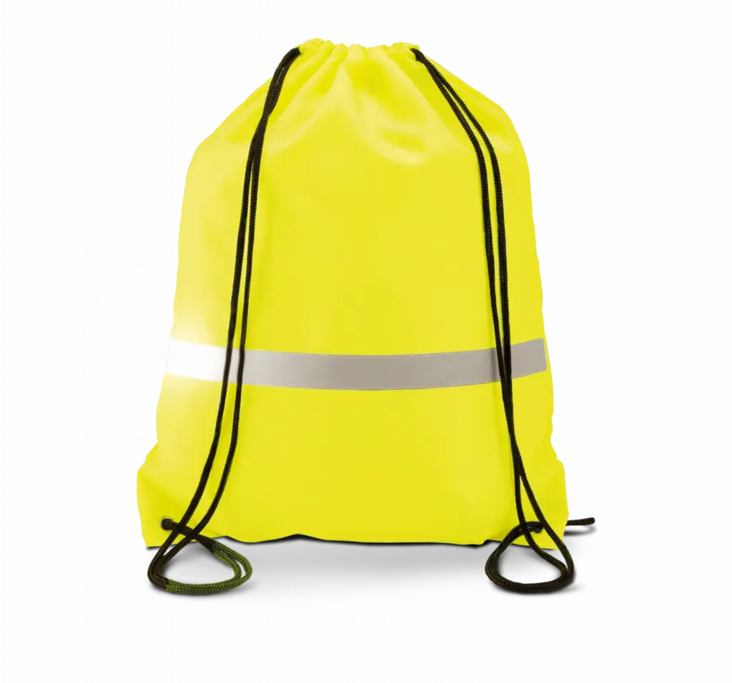 PS_KI0109_FLUORESCENTYELLOW - Hidalgo Rugzak met draagkoordjes, fluorescent yellow — productfoto 3