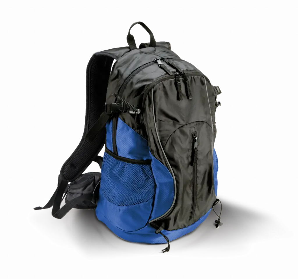 PS_KI0110_BLACK-ROYALBLUE - Hidalgo Multifunctionele rugzak, black / royal blue — productfoto 2