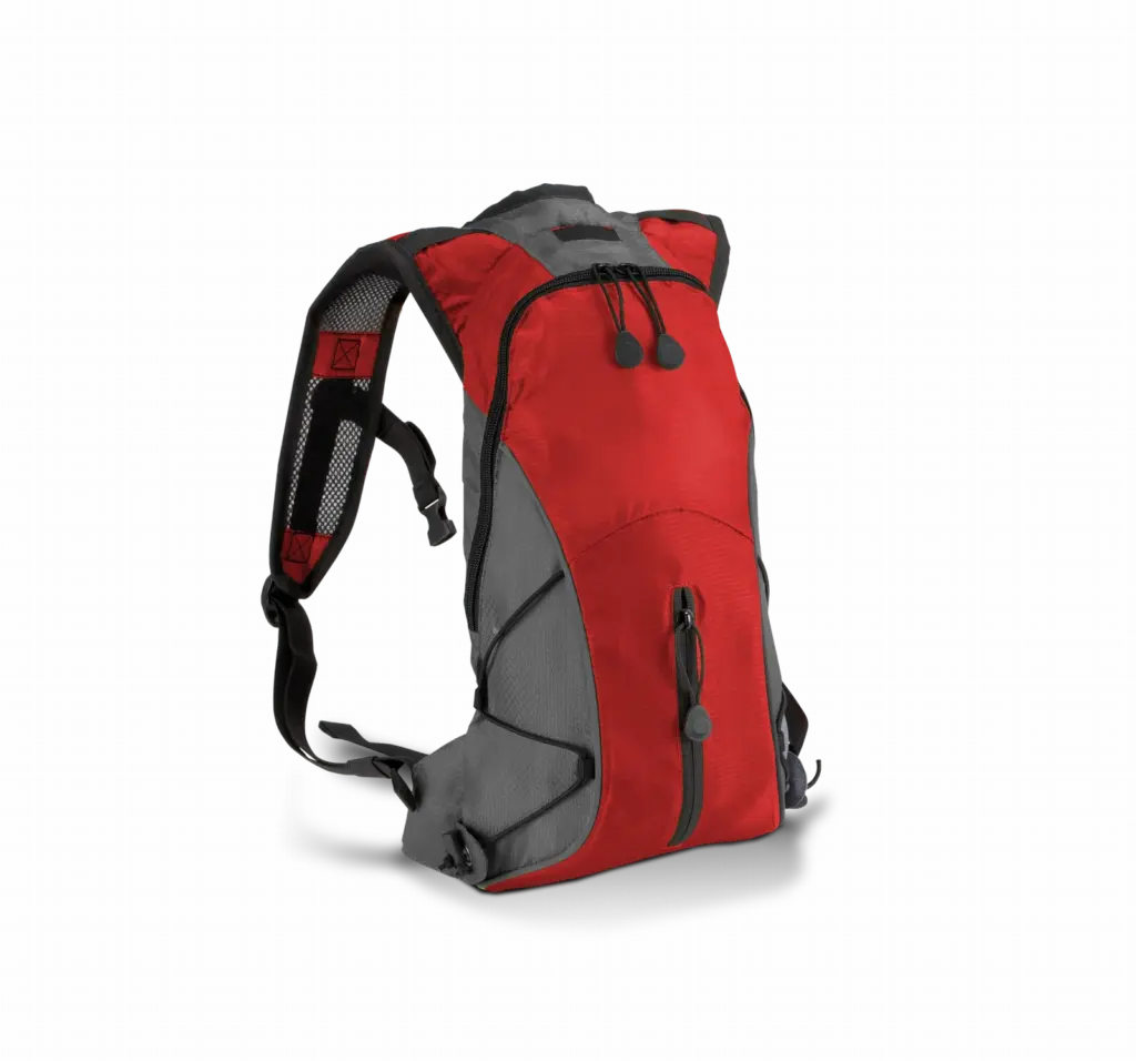 PS_KI0111_RED-DARKGREY - Hidalgo Sportieve rugzak, red / dark grey — productfoto 6