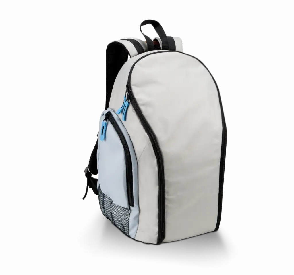 Rugtas met koelvak, light grey / sky blue — productfoto 5