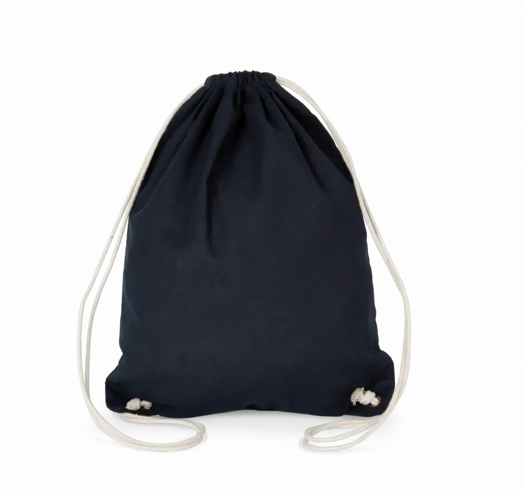 PS_KI0125_NAVY - Hidalgo Katoenen rugzak met koordjes, navy — productfoto 6